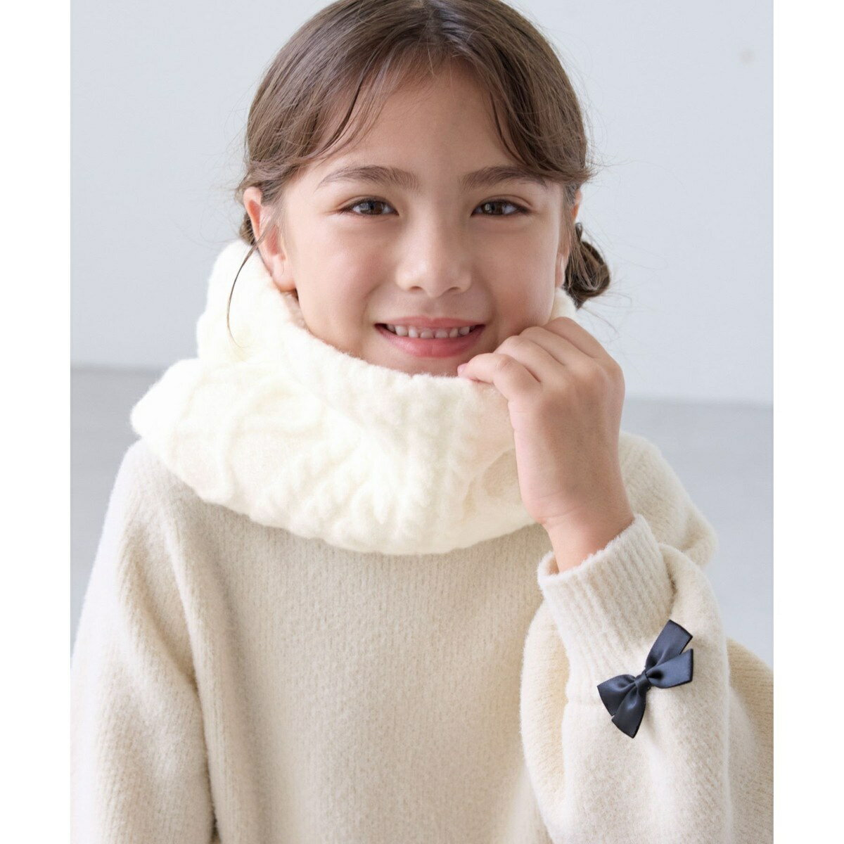 【KIDS/キッズ】リバーシブルケーブル×ボアスヌード/ロペピクニックキッズ(ROPE' PICNIC KIDS)