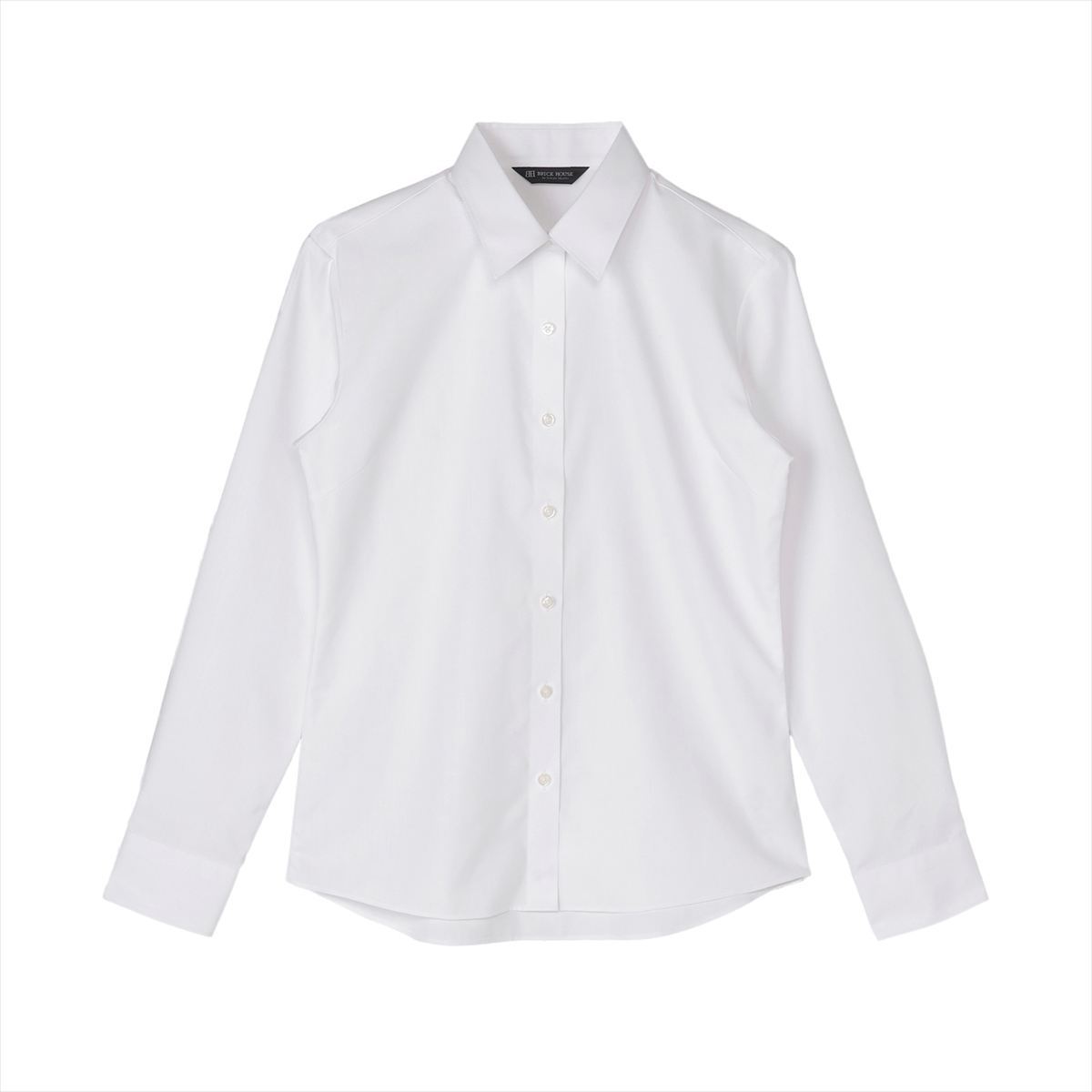 【透け防止】 レギュラー 長袖 形態安定 レディースシャツ/ブリックハウス(BRICKHOUSE)