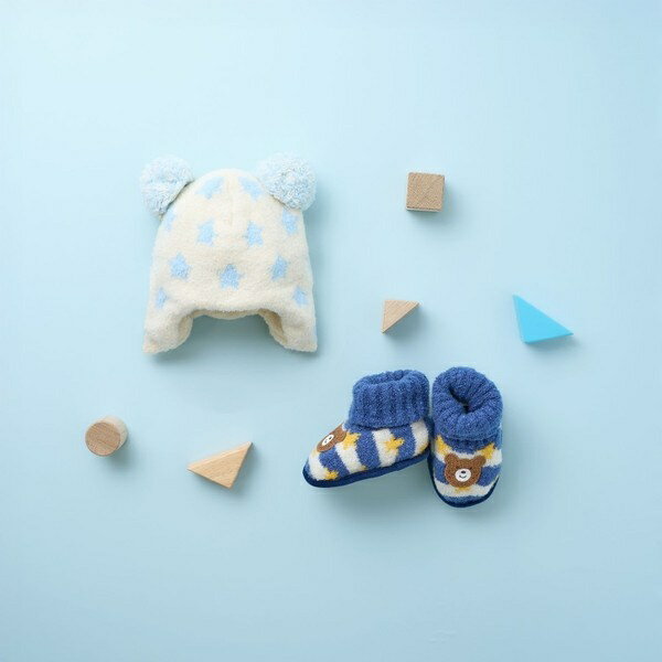 ニット小物ギフトセット【クリアケース付き】／ミキハウス ホットビスケッツ（MIKIHOUSE HOT BISCUITS）