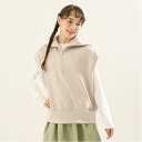 【AMI】セーラーハーフジップダンポールベスト×ロンT/ポンポネットジュニア(pom ponette junior)