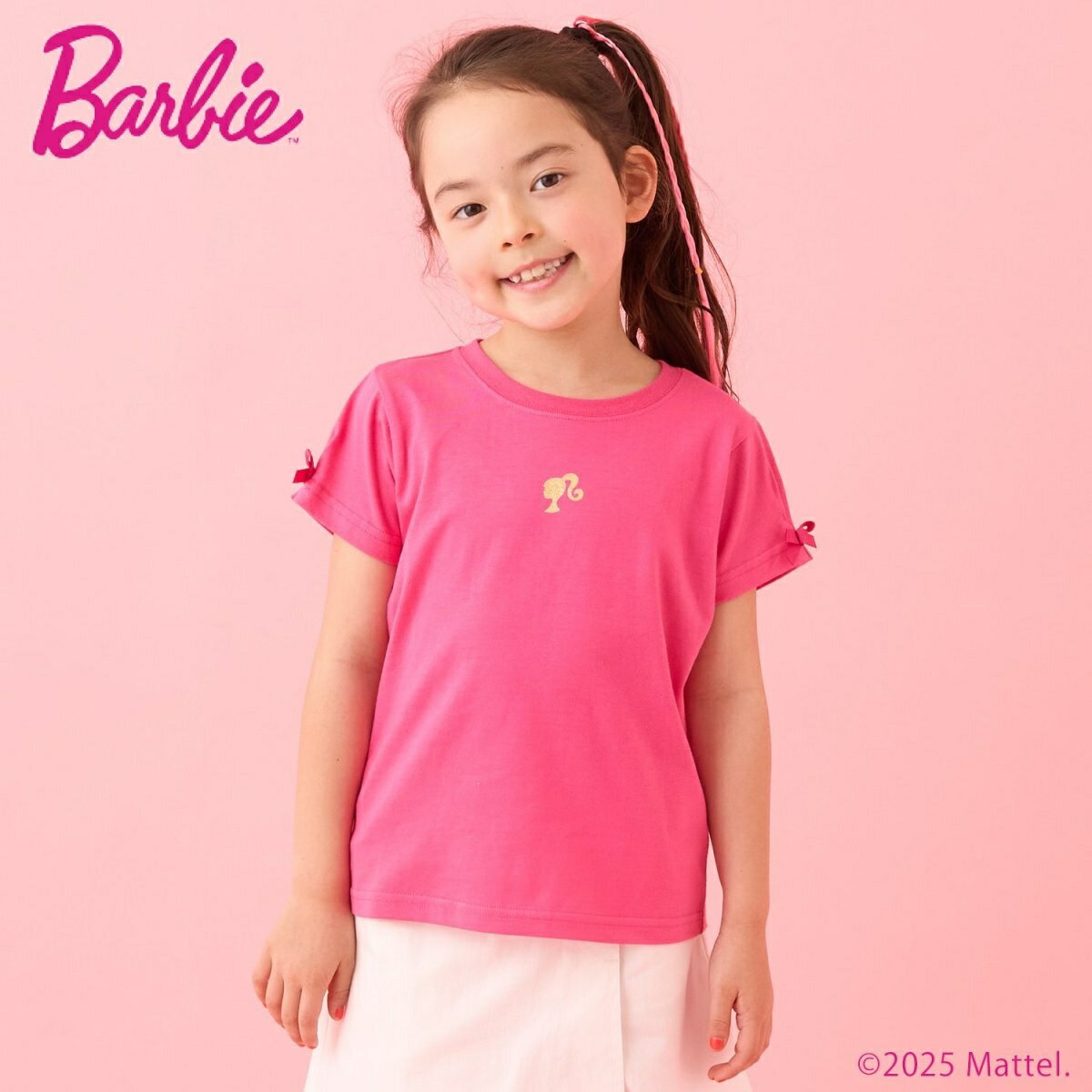 【Barbie】袖タックTシャツ／ミニマル（minimal）
