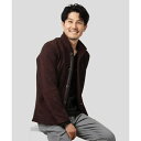 【洗える / リバーシブルカラー配色】スタンドカラーカーディガン/MKオム(MK homme)