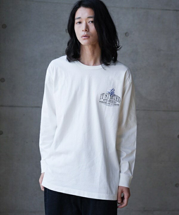 ピグメントウォッシュ加工ロゴロンT／ラトルトラップ（RATTLE TRAP）