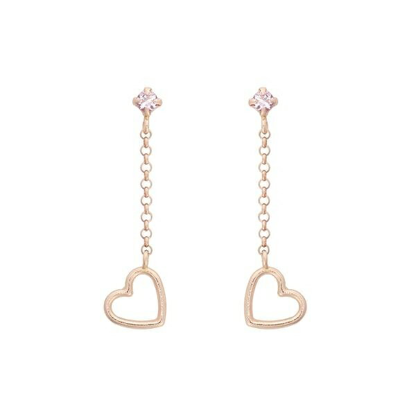 K10 PG チェーンハートピアス≪9月 誕生石≫／サマンサティアラ（samantha tiara）