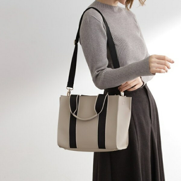 テープハンドルスクエア2WAYトート／グローブ（grove）