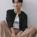 《6色展開S-LLサイズ》クルーニットカーディガンFILIVIVI・フィルビビ【洗濯機洗い可】/オペークドットクリップ(OPAQUE.CLIP)