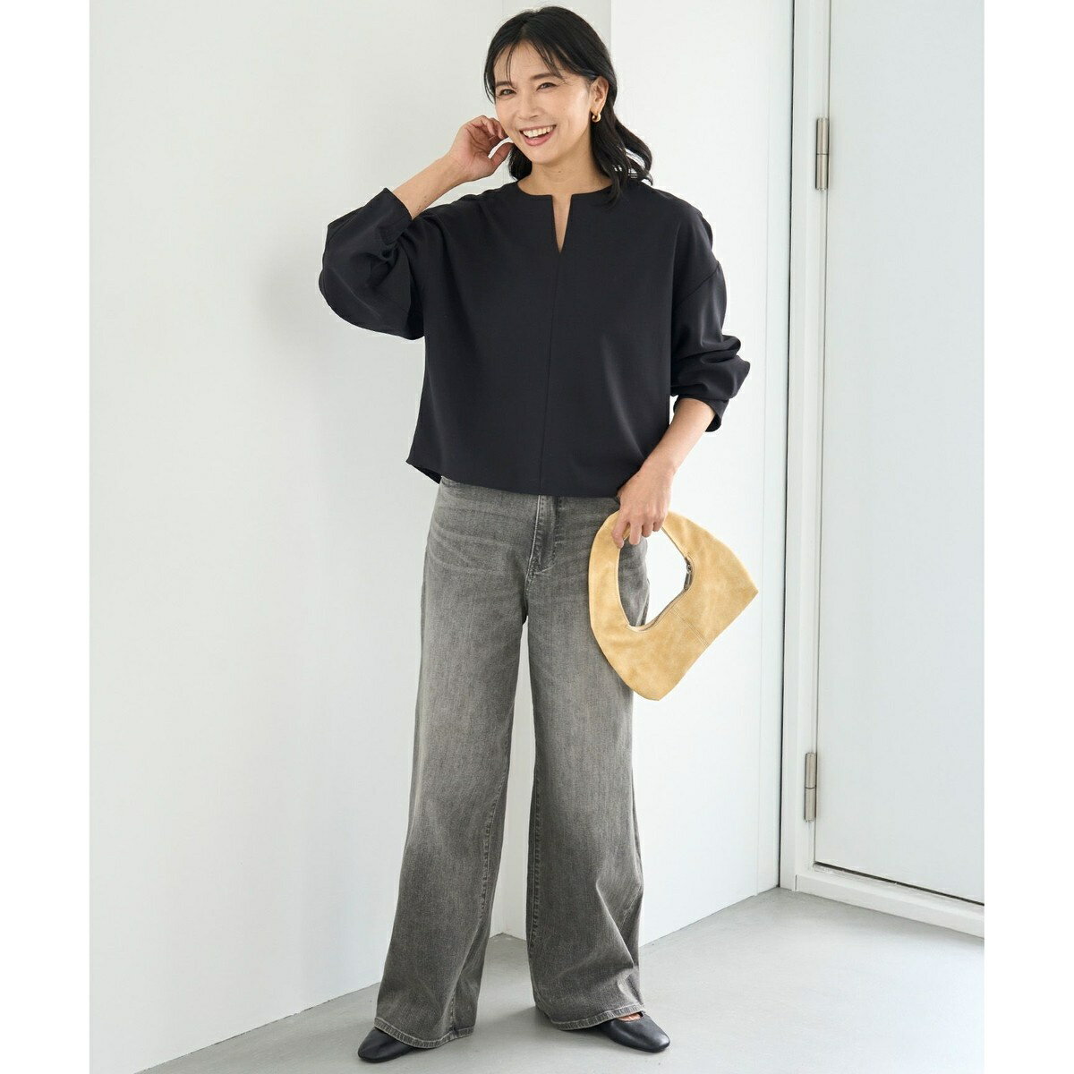 【UNFILO DENIM】 ルーズワイドデニム／アンフィーロ（UNFILO）