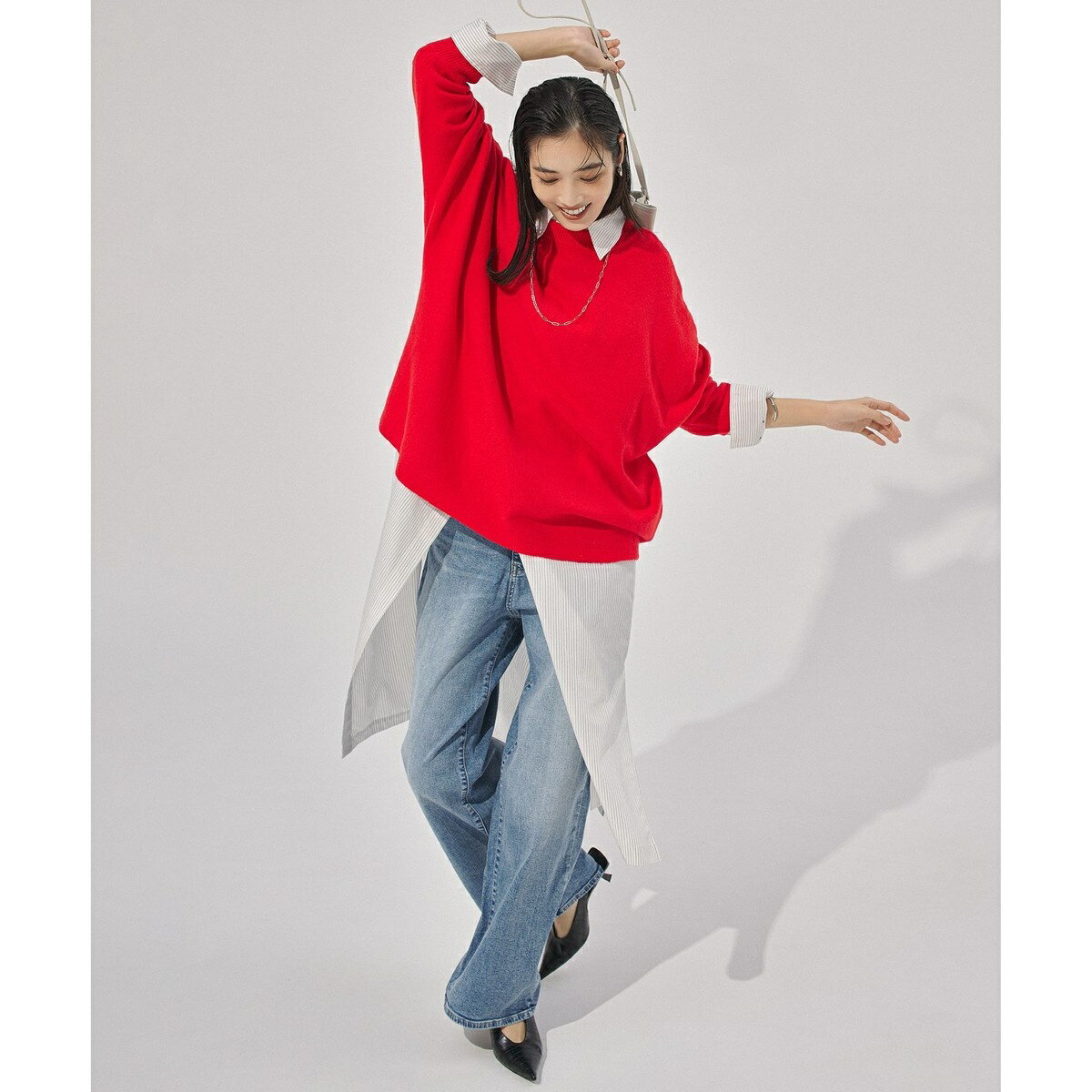 【UNFILO DENIM/新色追加】撥水ストレッチ ルーズワイドデニム／アンフィーロ（UNFILO）