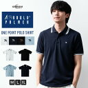ポロシャツ メンズ 半袖 アーノルドパーマー 衿ライン 夏 鹿の子 涼しい ポロ シャツ グレー/ジェネレス(geneless)