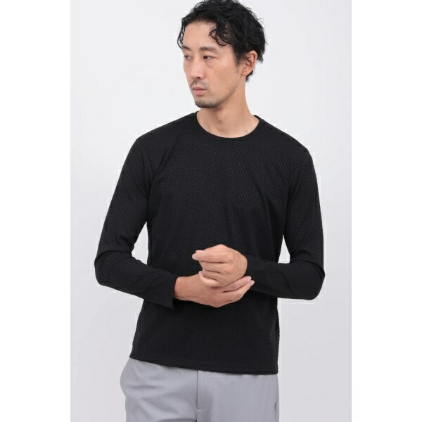 HIGH STREET∴ウェーブグリッド長袖クルーネック／ハイストリート（HIGH STREET）