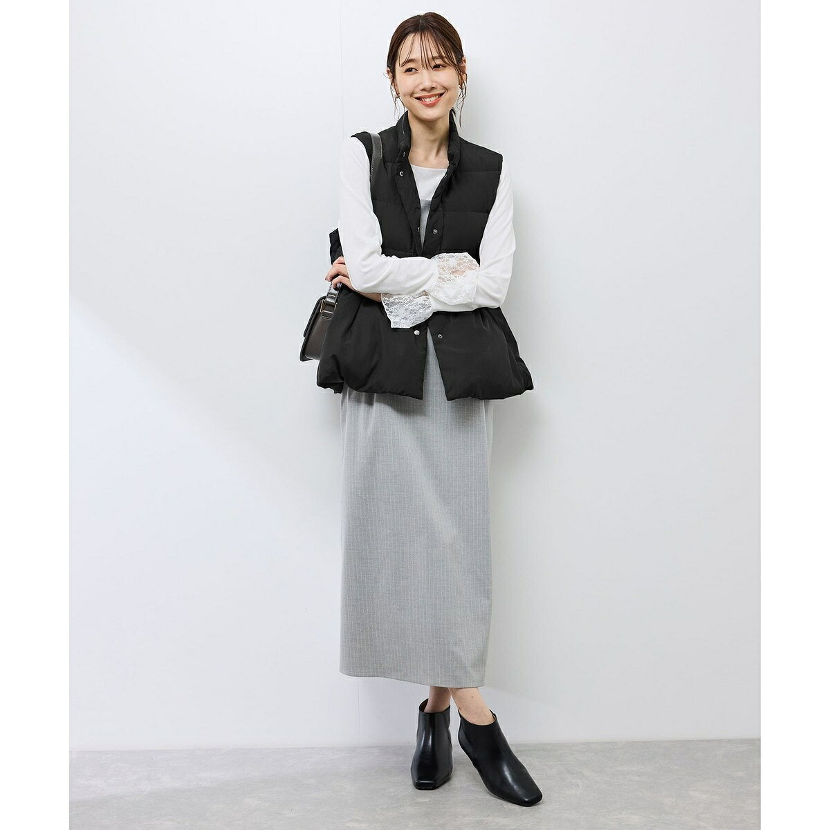 【GREEN DOWN/グリーンダウン】ペプラムダウンベスト／ロペピクニック（ROPE' PICNIC） 0101marui-12993630 丸井(マルイ)楽天市場店 サンプル画像2