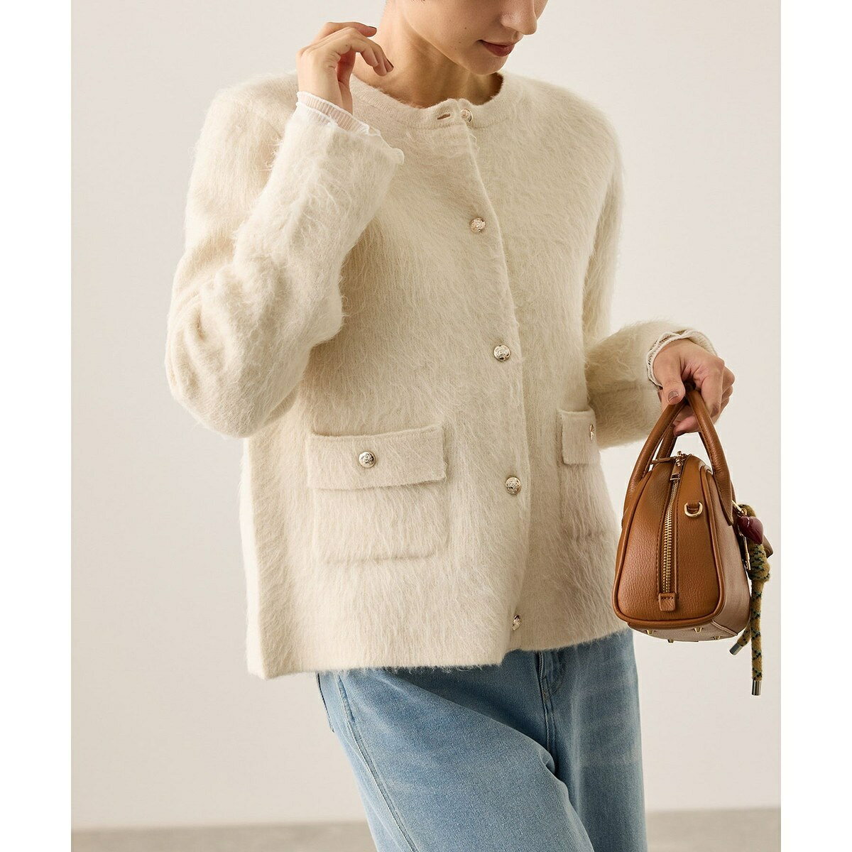 ダブルフェイス襟取り外し起毛カーディガン／ロペピクニック（ROPE' PICNIC） 0101marui-12993703 丸井(マルイ)楽天市場店 サンプル画像3