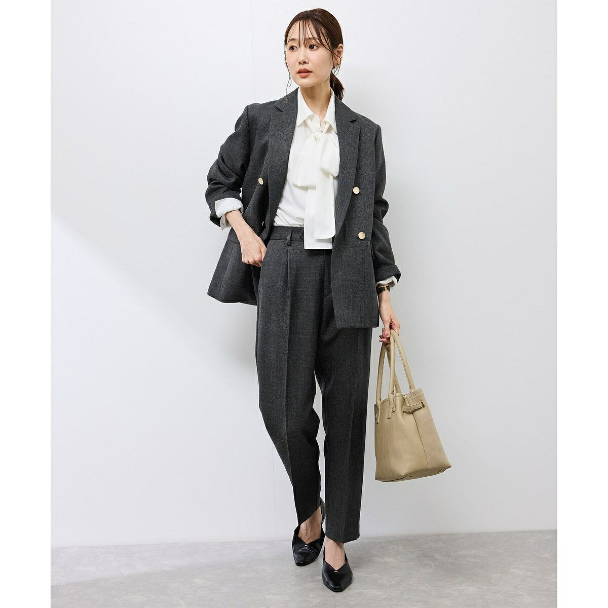 スリートーンツイードテーパードパンツ/セットアップ対応／ロペピクニック（ROPE' PICNIC） 0101marui-12993727 丸井(マルイ)楽天市場店 サンプル画像3