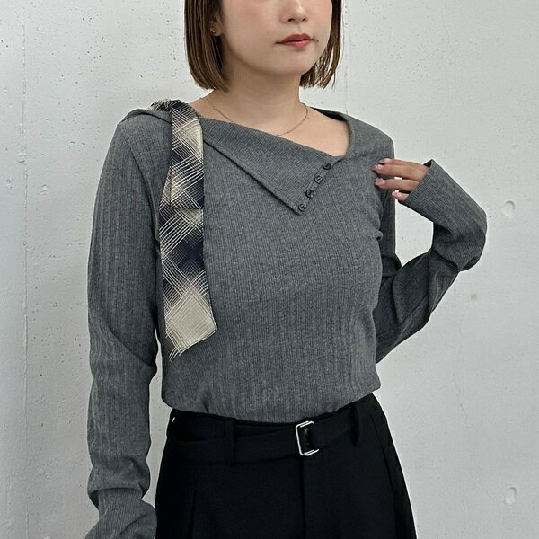 肩リボンワンショルカットTOPS／アルシーヴ（archives）