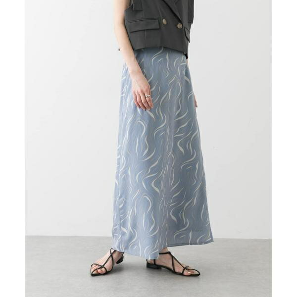 マーブルパターンナロースカート／センスオブプレイスバイアーバンリサーチ（SENSE OF PLACE）
