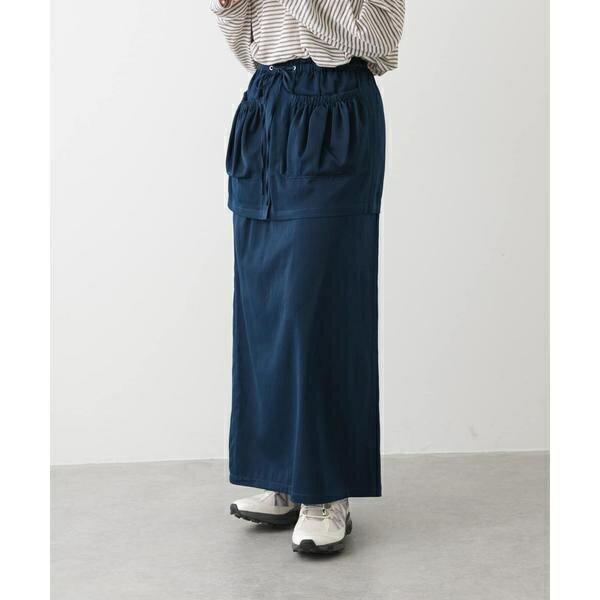 ギャザーポケットレイヤードスカート／センスオブプレイスバイアーバンリサーチ（SENSE OF PLACE）