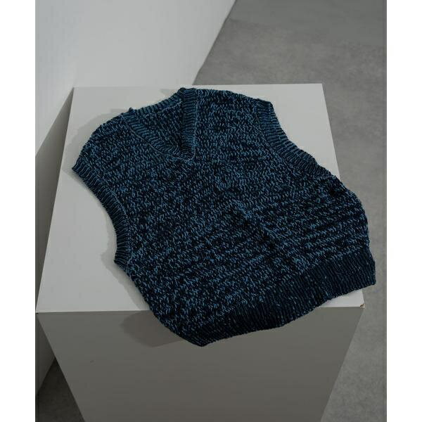 ミックスヤーンニットベスト/センスオブプレイスバイアーバンリサーチ(SENSE OF PLACE)