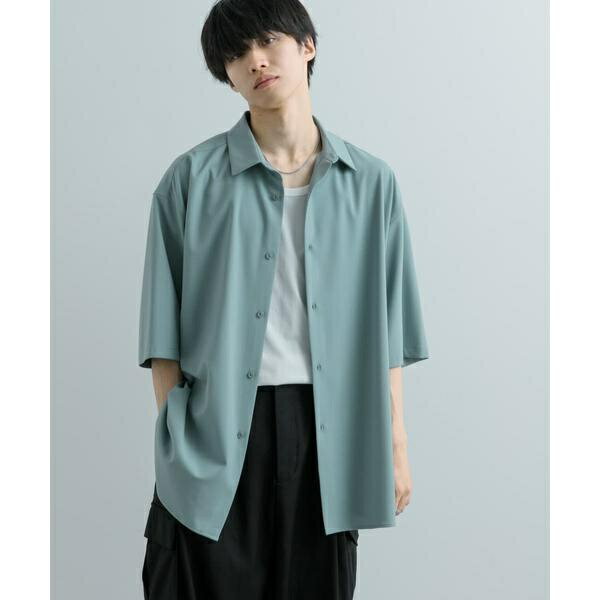 『ユニセックス』エクストラルーズシャツ(5分袖)／センスオブプレイスバイアーバンリサーチ（SENSE OF PLACE）