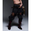 MITSUKI/ミツキ/DENIM CUT-OUT PANTS/ロイヤルフラッシュ(ROYAL FLASH)