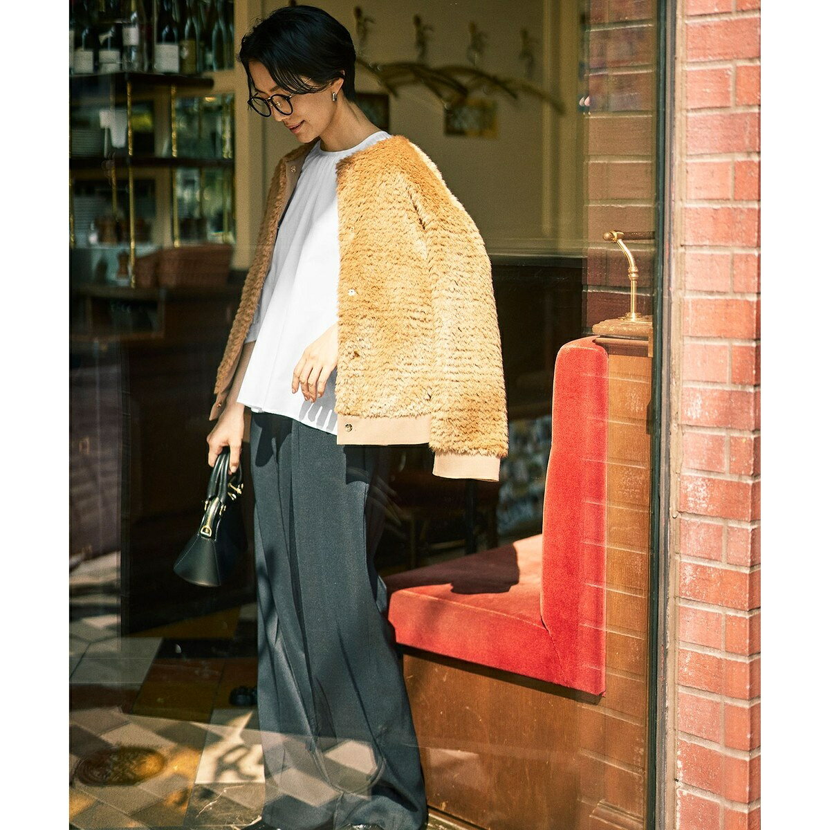【カタログ掲載】シアーソフトシャンブレークロップド丈 ブラウス／自由区（JIYU-KU） 0101marui-12997609 丸井(マルイ)楽天市場店 サンプル画像2