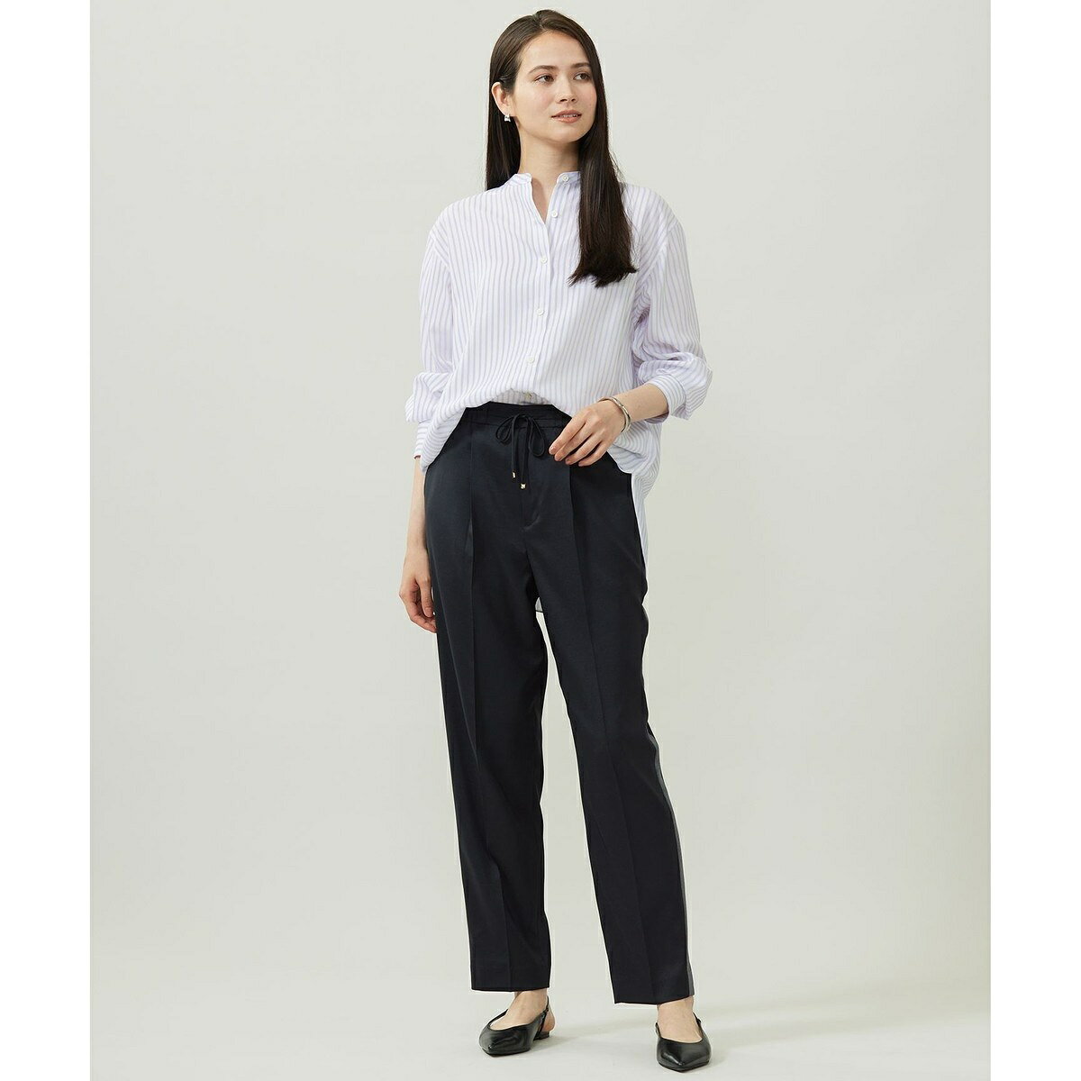【カタログ掲載】ウールライクストレッチテーパード パンツ／自由区（JIYU-KU） 0101marui-12997678 丸井(マルイ)楽天市場店 サンプル画像3