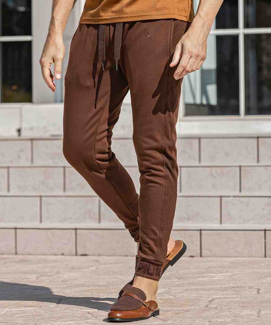 1PIU1UGUALE3 RELAX サガラ刺繍リブロゴスウェットジョガーパンツ／ウノピゥウノウグァーレトレ リラックス（1PIU1UGUALE3 RELAX）