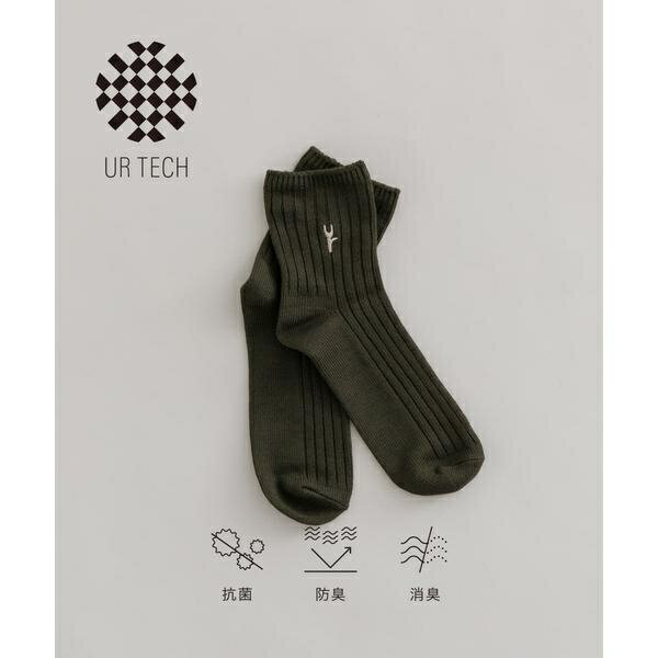 『UR TECH』ワイドリブ刺しゅうソックス／アーバンリサーチ（URBAN RESEARCH）