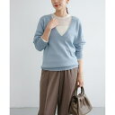 new basic カシミヤコットンVネックチュニックニット/アーバンリサーチ(URBAN RESEARCH)