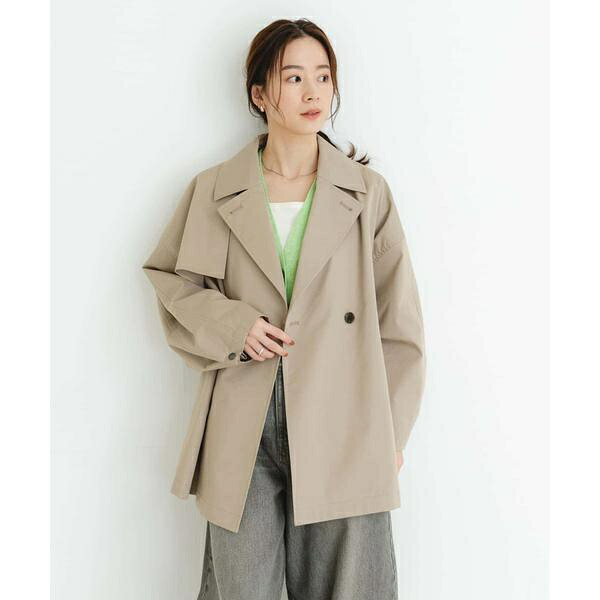 『撥水』new basic　ミドル丈トレンチテントコート／アーバンリサーチ（URBAN RESEARCH）のサムネイル
