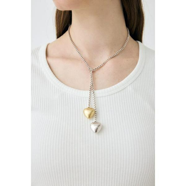 DOUBLE HEART ネックレス／マウジー（MO