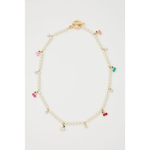 サクランボフェイクパールネックレス／ロデオクラウンズ ワイドボウル（RODEO CROWNS WIDE BOWL）