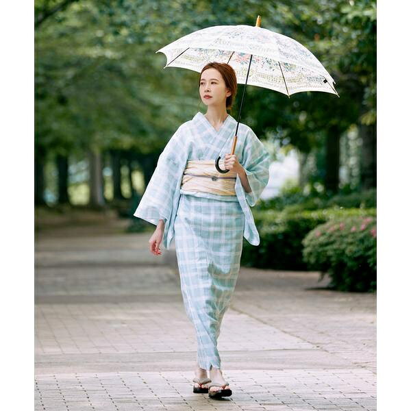 格 格子 - 綿麻ゆかた 格子／アーバンリサーチ ロッソ（URBAN RESEARCH ROSSO）