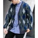 『WEB限定』アーガイルニットカーディガン/アーバンリサーチ ロッソ(URBAN RESEARCH ROSSO)