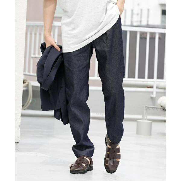 『WEB限定』『XLサイズあり』ベルテッドデニムスラックス／アーバンリサーチ ロッソ（URBAN RESEARCH ROSSO）