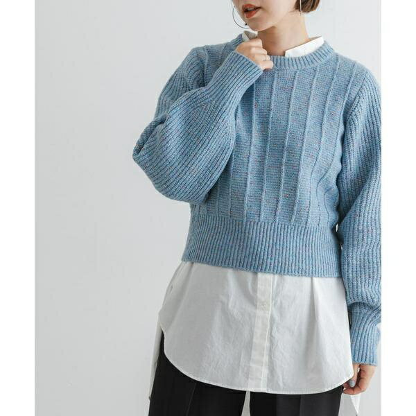 F by ROSSO　ラメノットヤーンショートニット／アーバンリサーチ ロッソ（URBAN RESEARCH ROSSO）