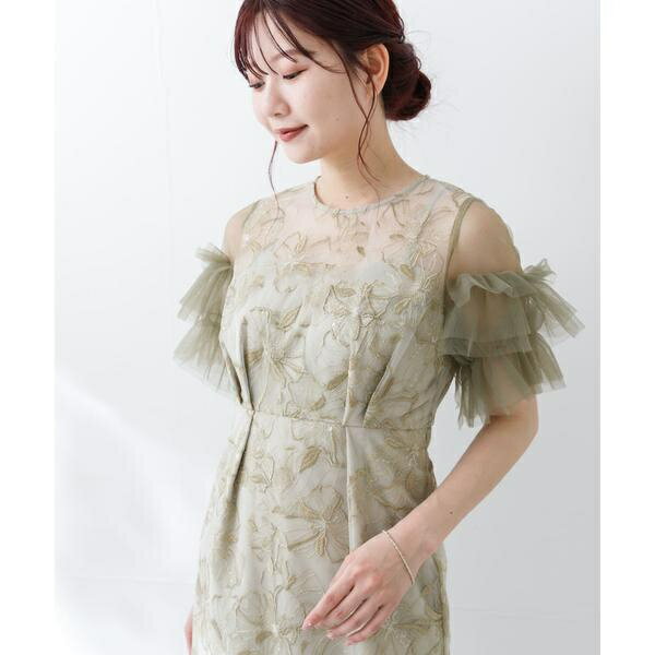 スパンコールレース刺繍ドレス／アーバンリサーチ ロッソ（URBAN RESEARCH ROSSO）