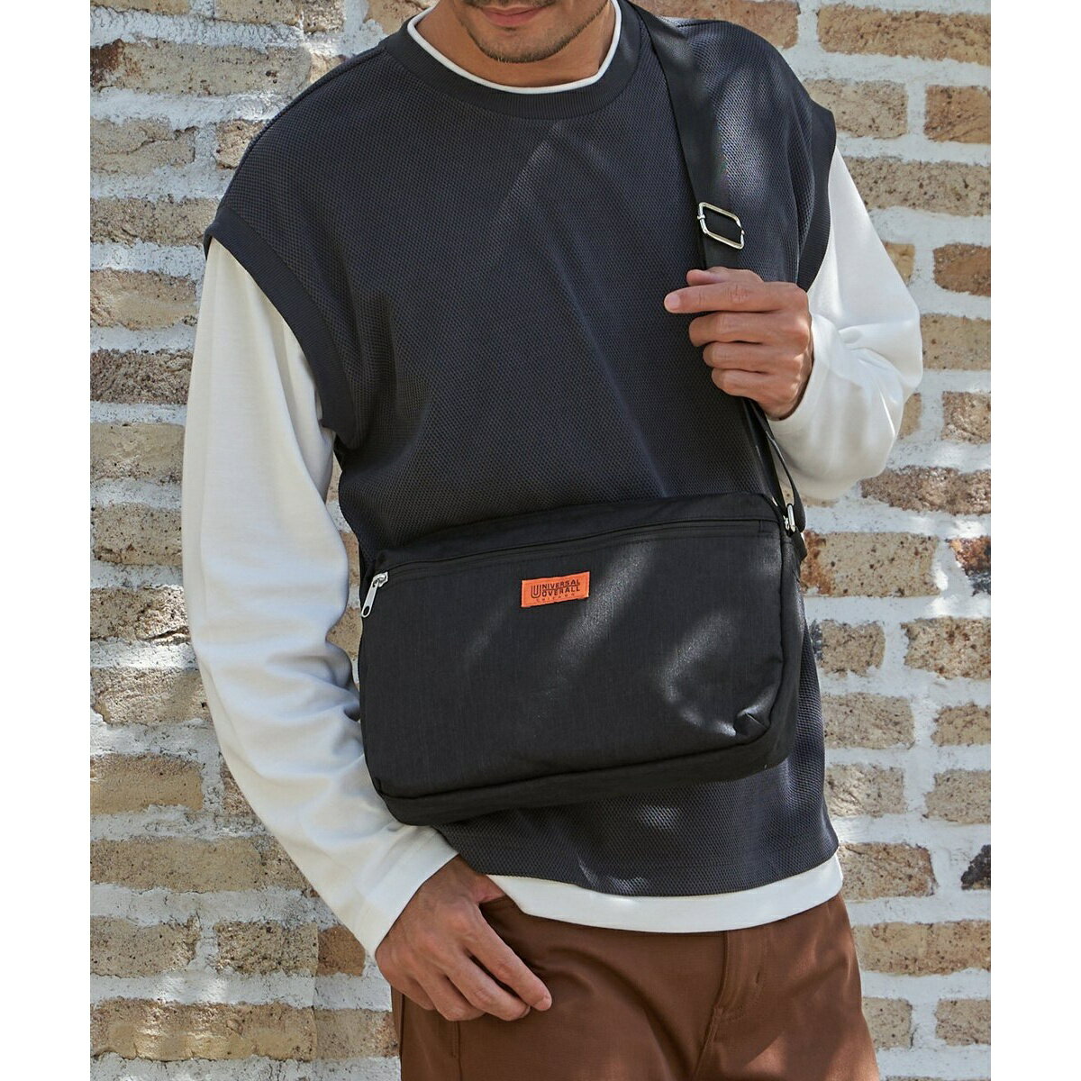 UNIVERSAL OVERALL ユニバーサルオーバーオール メランジ ショルダーバッグ／イッカ（ikka）