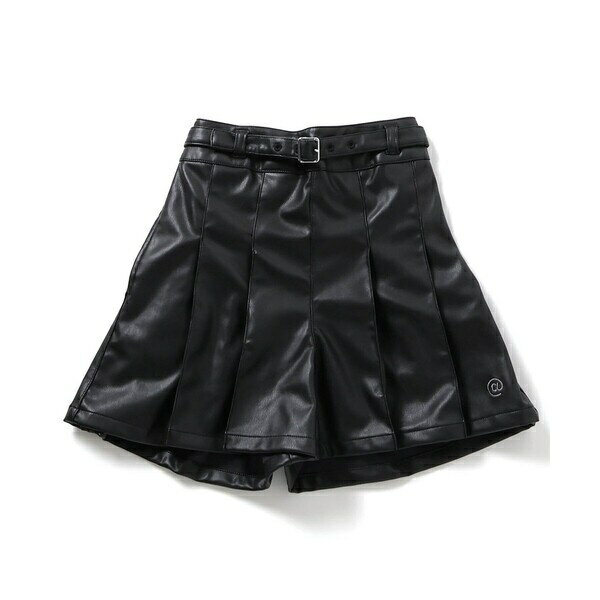 フェイクレザープリーツショーパン／アルジー（ALGY）