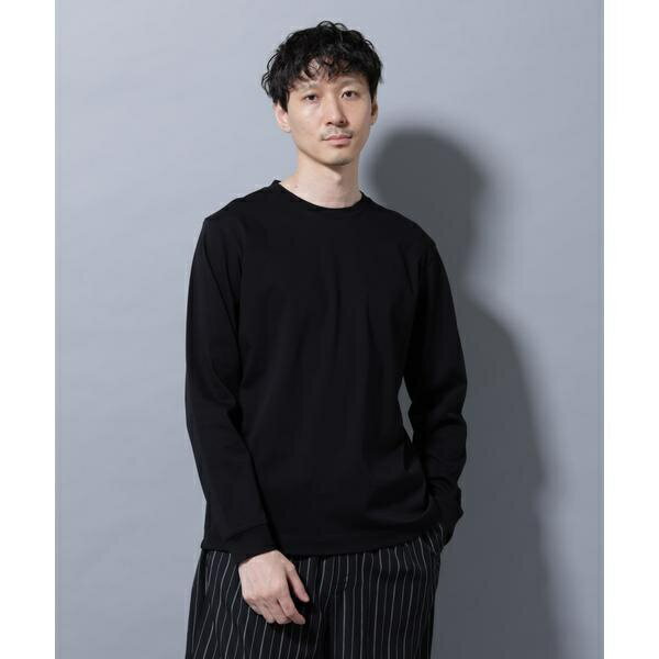 アンチスメルクルーネックTシャツ 長袖／ナノユニバース（NANO universe）