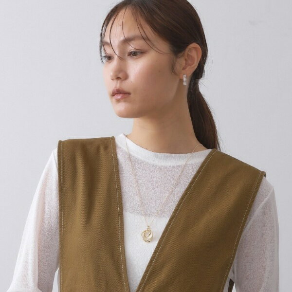 ニュアンスメタルリングネックレス／オペークドットクリップ（OPAQUE.CLIP）