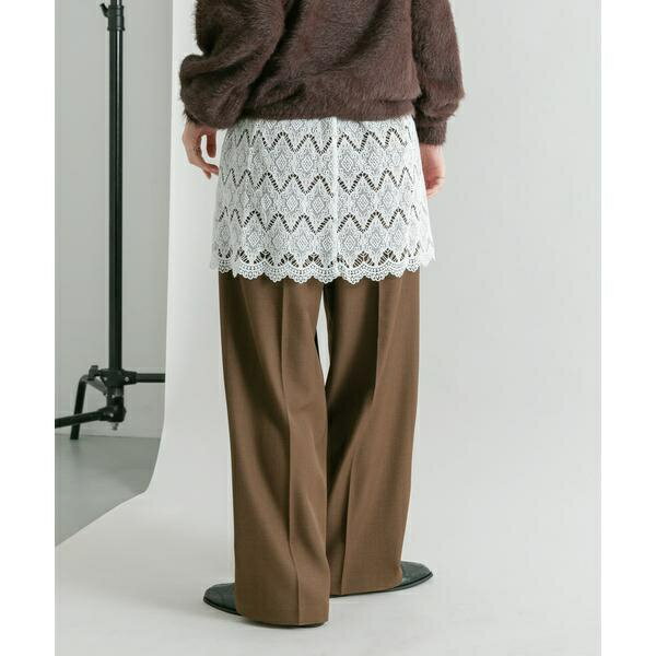 Cropped Pants - レースレイヤードパンツ／KBF（KBF）