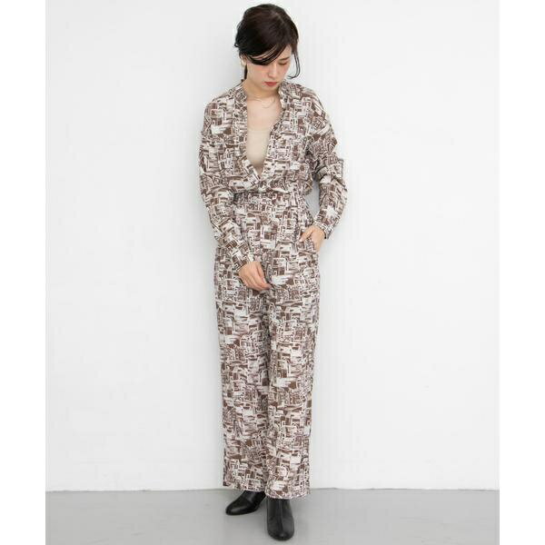 townプリントジャンプスーツ∴／KBF（KBF）