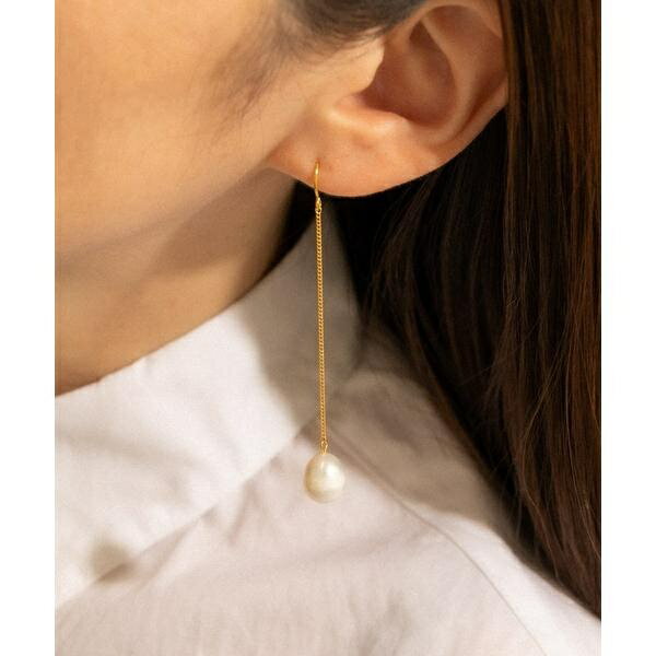 Peridot - SMELLY so’　pearl chain pierce gld／スメリー（SMELLY）