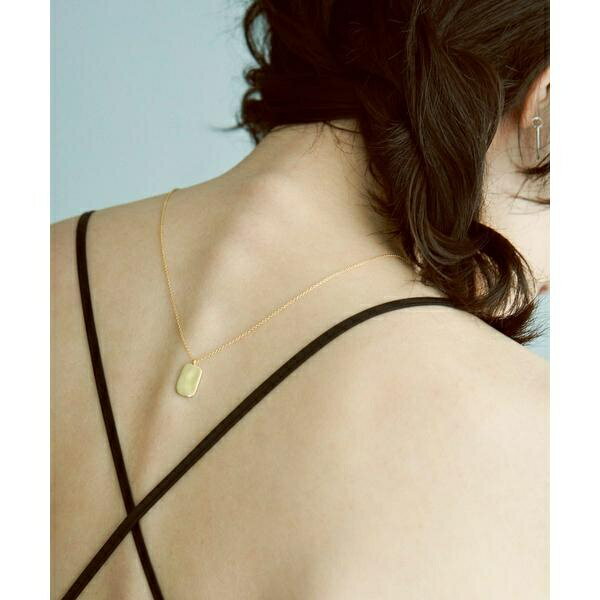 SMELLY so’ rectangle plate necklace／スメリー（SMELLY）