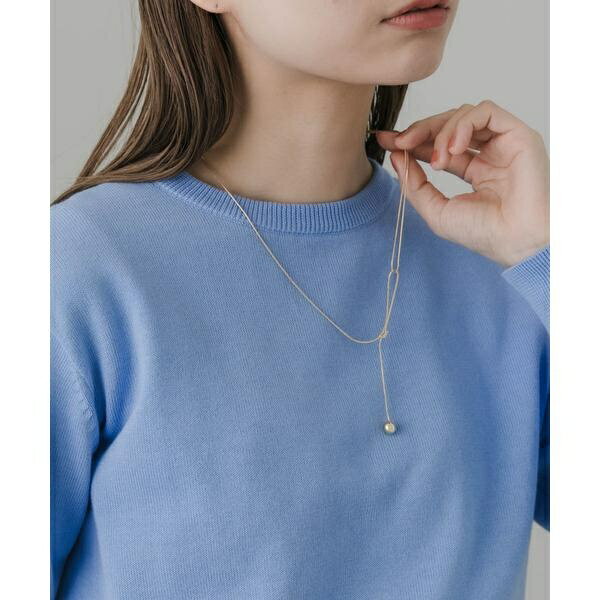 ニュアンススネークボールドロップネックレス／スメリー（SMELLY）