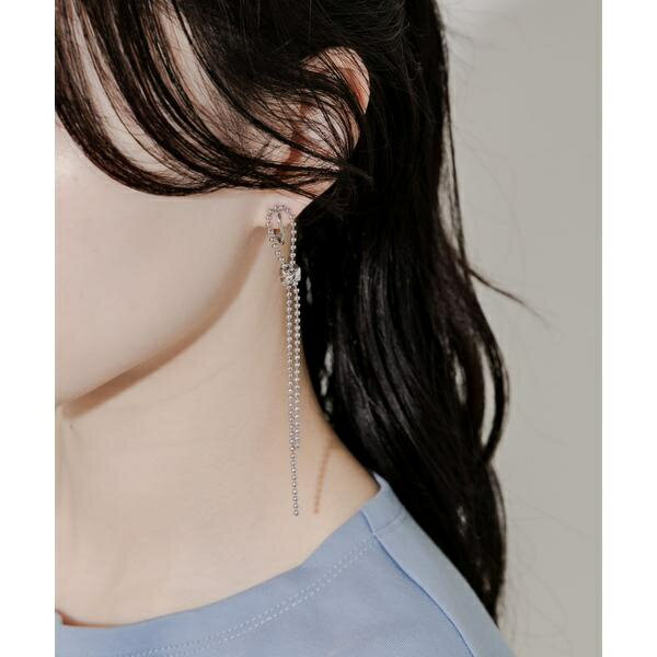 ボールロングチェーンイヤリング／スメリー（SMELLY）