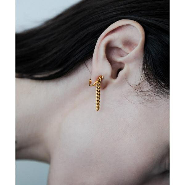 SMELLY so’ asymmetry chain earring／スメリー（SMELLY）