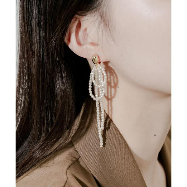 メタルパールループイヤリング／スメリー（SMELLY）