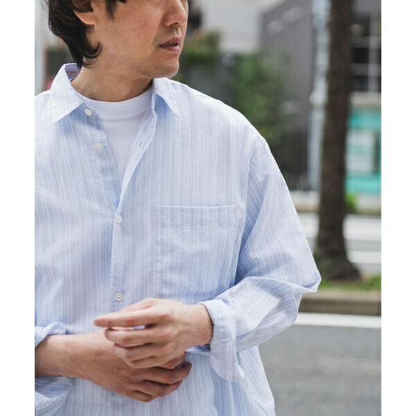 シアーボイルストライプロングスリーブシャツ／アーバンリサーチ ドアーズ（URBAN RESEARCH DOORS）