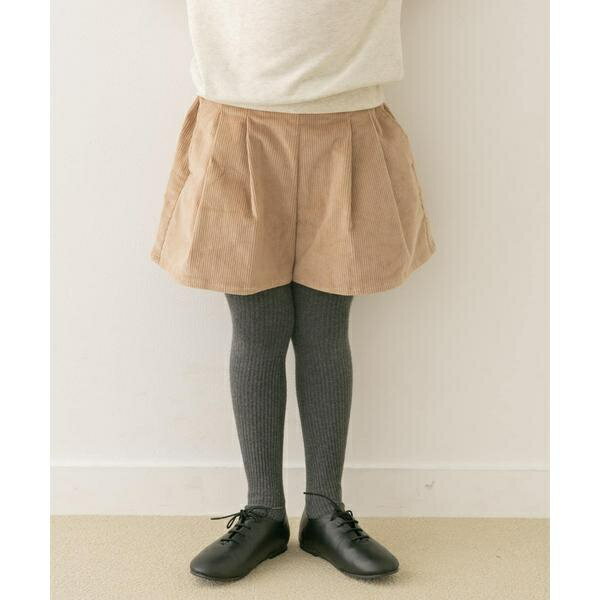 『WEB/一部店舗限定サイズ』コーデュロイWタックキュロット(KIDS)／アーバンリサーチ ドアーズ（URBAN RESEARCH DOORS）